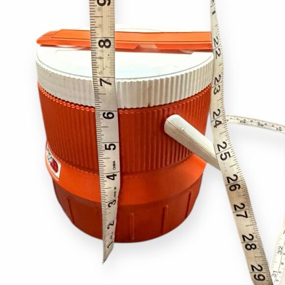 VINTAGE LITTLE SCOTCH JUG Orange & White Insulated Cooler - Picture 9 of 9